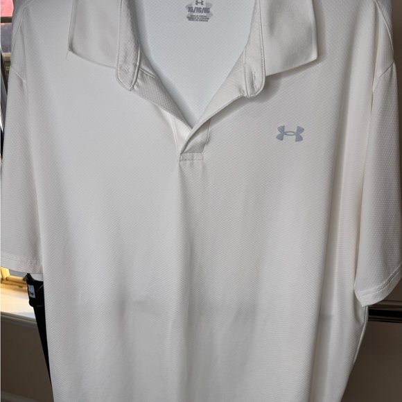 Under Armour Other - Under Armour Men’s Performance Polo Shirt XL White Loose Fit